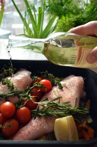 Škarpina i bijelo vino